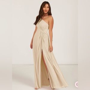 Azazie Brooke Dress Champagne
